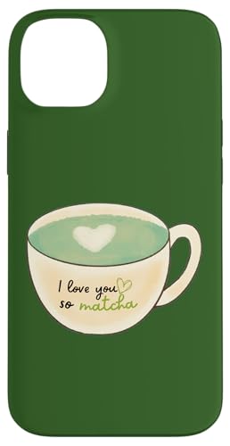 I Love You So Matcha Aquarell Tea Pun Design Hülle für iPhone 14 Plus von MJ Designs