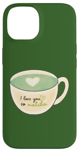 I Love You So Matcha Aquarell Tea Pun Design Hülle für iPhone 14 von MJ Designs