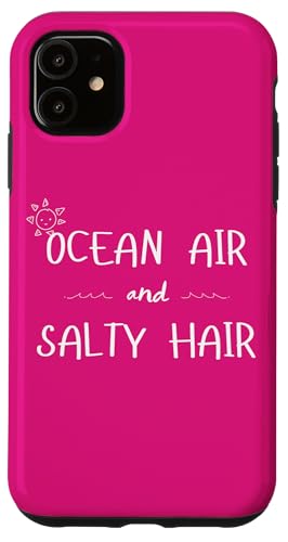 Ocean Air and Salty Hair Beach Vibes Summer Zitat Hülle für iPhone 11 Ocean Air and Salty Hair Beach Vibes Summer Zitat Hülle für iPhone 11 von MJ Designs