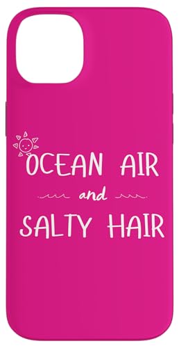 Ocean Air and Salty Hair Beach Vibes Summer Zitat Hülle für iPhone 14 Plus Ocean Air and Salty Hair Beach Vibes Summer Zitat Hülle für iPhone 14 Plus von MJ Designs