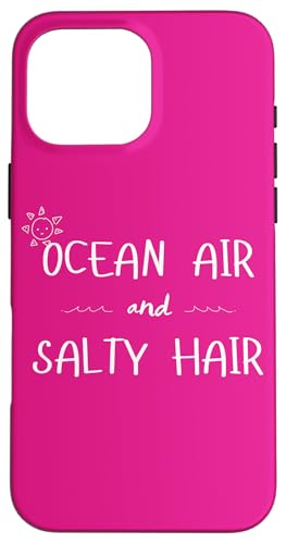 Ocean Air and Salty Hair Beach Vibes Summer Zitat Hülle für iPhone 16 Pro Max Ocean Air and Salty Hair Beach Vibes Summer Zitat Hülle für iPhone 16 Pro Max von MJ Designs