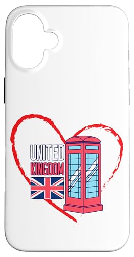 Telefonzelle mit Herz-Flagge "I Love the United Kingdom" Hülle für iPhone 16 Plus Telefonzelle mit Herz-Flagge "I Love the United Kingdom" Hülle für iPhone 16 Plus von MJ Designs
