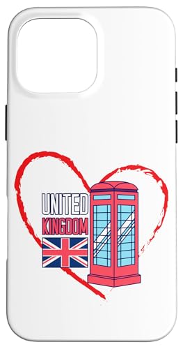 Telefonzelle mit Herz-Flagge "I Love the United Kingdom" Hülle für iPhone 16 Pro Max Telefonzelle mit Herz-Flagge "I Love the United Kingdom" Hülle für iPhone 16 Pro Max von MJ Designs