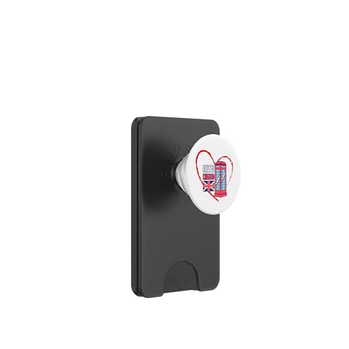 Telefonzelle mit Herz-Flagge "I Love the United Kingdom" PopSockets PopWallet für MagSafe Telefonzelle mit Herz-Flagge "I Love the United Kingdom" PopSockets PopWallet für MagSafe von MJ Designs
