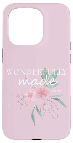Wunderbar gemachter Psalm 139:14 Kirschblüten-Design Hülle für iPhone 15 Pro Wunderbar gemachter Psalm 139:14 Kirschblüten-Design Hülle für iPhone 15 Pro von MJ Designs