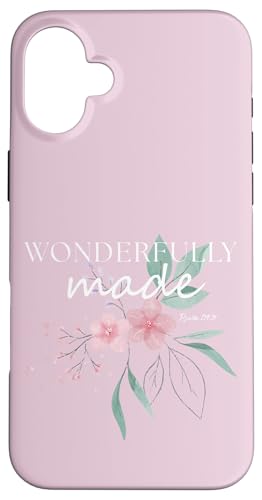 Wunderbar gemachter Psalm 139:14 Kirschblüten-Design Hülle für iPhone 16 Plus Wunderbar gemachter Psalm 139:14 Kirschblüten-Design Hülle für iPhone 16 Plus von MJ Designs