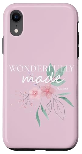 Wunderbar gemachter Psalm 139:14 Kirschblüten-Design Hülle für iPhone XR Wunderbar gemachter Psalm 139:14 Kirschblüten-Design Hülle für iPhone XR von MJ Designs
