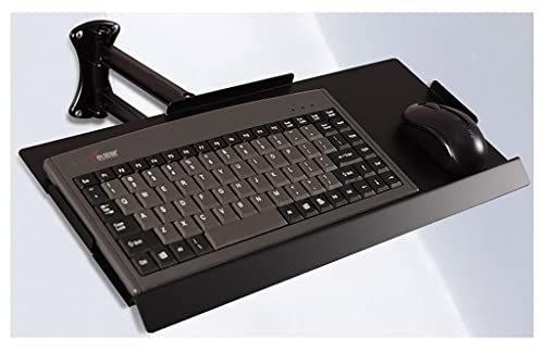 MJZYP Tastaturhalterung Tastaturauszug Verstellbares, PC Tastatur-Auszug Tastatur-Ablage Schreibtisch-Halterung Tastatur Ständer mit Gleitschiene Home Untertisch Tastaturschublade 45cm/17.7inch von MJZYP