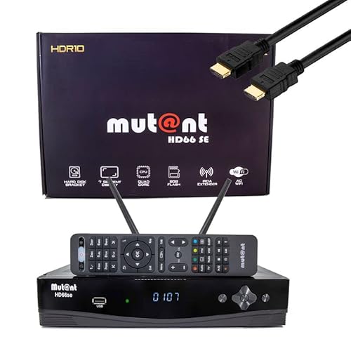 Mutant HD66 SE UHD 2160p E2 Linux Receiver mit 1x DVB-S2 & 1x DVB-C/T2 Tuner, PVR, WiFi von MK-Digital