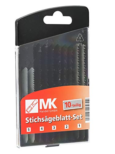 MK Stichsägeblätter 10 Stück Sägeblatt Stichsäge Säge Holz, Stahl, Alu für z.B. Bosch, Makita, Metabo von MK Handel GmbH