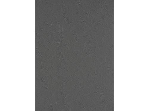 100 PREMIUM Einbanddeckel Lederstruktur A4, 240g/m², 297 x 210 mm, Rückenkarton (Grau) von MK Marc Kindermann