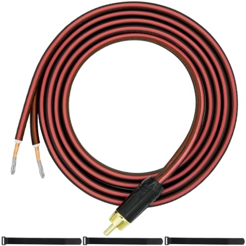 MKBKLLJY 1St. RCA zu Blankdraht-Lautsprecherkabel 10FT/305CM 16AWG positive rote Drahtmarkierung reines Kupfergehäuse vergoldeter Stecker Korrosionsbeständigkeit mit Kabelbindern für DIY MKBKLLJY 1St. RCA zu Blankdraht-Lautsprecherkabel 10FT/305CM 16AWG positive rote Drahtmarkierung reines Kupfergehäuse vergoldeter Stecker Korrosionsbeständigkeit mit Kabelbindern für DIY von MKBKLLJY
