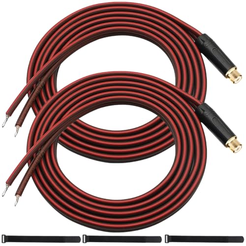 MKBKLLJY 2St. RCA Buchsenstecker zu Blankdraht-Lautsprecherkabel 2FT 16AWG Positiv Rot Draht Markierung Reines Kupfer Shell Vergoldet Stecker Korrosionsbeständigkeit mit Kabelbinder für DIY MKBKLLJY 2St. RCA Buchsenstecker zu Blankdraht-Lautsprecherkabel 2FT 16AWG Positiv Rot Draht Markierung Reines Kupfer Shell Vergoldet Stecker Korrosionsbeständigkeit mit Kabelbinder für DIY von MKBKLLJY