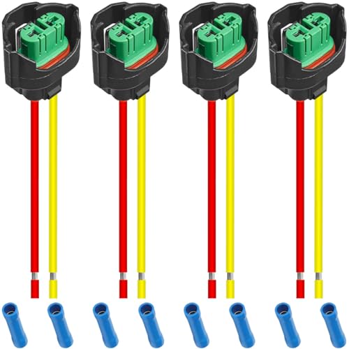 MKBKLLJY 4 Stück H11 H9 H8 Buchsenadapter Kabelbaumbuchsen Kabelpigtails 18 AWG mit kaltgepresstem Stecker, für Auto LKW Boot Motorrad MarineScheinwerfer Nebelscheinwerfer Lampen MKBKLLJY 4 Stück H11 H9 H8 Buchsenadapter Kabelbaumbuchsen Kabelpigtails 18 AWG mit kaltgepresstem Stecker, für Auto LKW Boot Motorrad MarineScheinwerfer Nebelscheinwerfer Lampen von MKBKLLJY