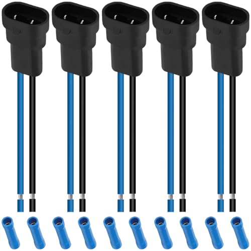 MKBKLLJY 5 Stück 9005 9006 HB3 Steckeradapter Kabelbaumbuchsen Kabelpigtails 18AWG mit kaltgepresstem Stecker, für Auto LKW Boot Motorrad Marine Scheinwerfer Nebelscheinwerfer Lampen Glühbirnen MKBKLLJY 5 Stück 9005 9006 HB3 Steckeradapter Kabelbaumbuchsen Kabelpigtails 18AWG mit kaltgepresstem Stecker, für Auto LKW Boot Motorrad Marine Scheinwerfer Nebelscheinwerfer Lampen Glühbirnen von MKBKLLJY