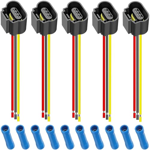 MKBKLLJY 5 Stück H13 9008 Famale Nylon Adapter Kabelbaum Verlängerungsbuchsen Steckerkabel 18AWG mit kaltgepresstem Stecker für Auto LKW Boot Motorrad Marine Scheinwerfer Nebelscheinwerfer Lampen MKBKLLJY 5 Stück H13 9008 Famale Nylon Adapter Kabelbaum Verlängerungsbuchsen Steckerkabel 18AWG mit kaltgepresstem Stecker für Auto LKW Boot Motorrad Marine Scheinwerfer Nebelscheinwerfer Lampen von MKBKLLJY