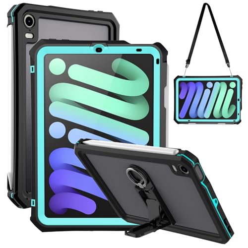 Shellbox iPad Mini 7 Hülle IP68 wasserdichte iPad Mini 6 Generation integrierter Displayschutz Stifthalter,drehbarer Ständer,Hand-/Schultergurt,robuste Schutzhülle für iPad Mini 7 Shellbox iPad Mini 7 Hülle IP68 wasserdichte iPad Mini 6 Generation integrierter Displayschutz Stifthalter,drehbarer Ständer,Hand-/Schultergurt,robuste Schutzhülle für iPad Mini 7 von MKERED