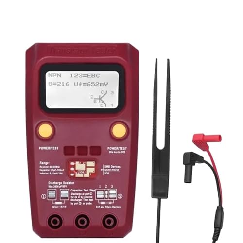 Digitales LCR-Messgerät Digitaler Transistortester ESR02 PRO SMD-Komponenten Dioden-Trioden-Widerstand Kondensator Induktor Messgerät Multimeter mit Pinzette Reaktiver Komponentenanalysator Digitales LCR-Messgerät Digitaler Transistortester ESR02 PRO SMD-Komponenten Dioden-Trioden-Widerstand Kondensator Induktor Messgerät Multimeter mit Pinzette Reaktiver Komponentenanalysator von MKHFP