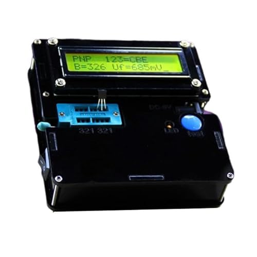Digitales LCR-Messgerät Hochpräzises LCR-ESR-Kapazitätsmessgerät for Transistoren, Bausatz for Selbermachen, mit vollfarbiger Grafikanzeige und klaren Messwerten Reaktiver Komponentenanalysator(Black von MKHFP