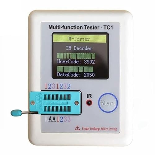 Digitales LCR-Messgerät Multifunktionstester, LCR-TC1 Transistortester TFT Diode Triode Kapazitätsmessgerät NPN PNP MOSFET, Buntes Taschendisplay Reaktiver Komponentenanalysator Digitales LCR-Messgerät Multifunktionstester, LCR-TC1 Transistortester TFT Diode Triode Kapazitätsmessgerät NPN PNP MOSFET, Buntes Taschendisplay Reaktiver Komponentenanalysator von MKHFP
