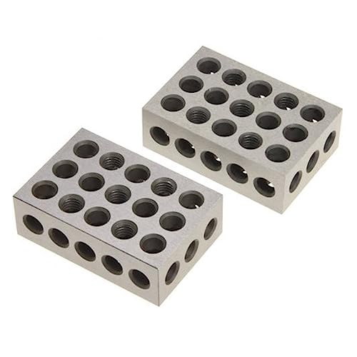 Präzisions-Endmaß 2 Stück/Set 25–50–75 mm Blöcke aus gehärtetem Stahl, 0,005 Zoll präzise abgestimmter Maschinist, 123 Fräswerkzeug, 23 Löcher, 1–2–3 Zoll Blocklehre für Werkstattkalibrierung und -prü Präzisions-Endmaß 2 Stück/Set 25–50–75 mm Blöcke aus gehärtetem Stahl, 0,005 Zoll präzise abgestimmter Maschinist, 123 Fräswerkzeug, 23 Löcher, 1–2–3 Zoll Blocklehre für Werkstattkalibrierung und -prü von MKHFP