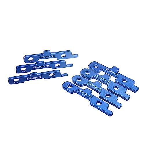 Präzisions-Endmaß 7-teiliges Präzisions-Router-Tisch-Setup-Stangen Holzbearbeitungs-Aluminium-Setup-Block-Höhenmessgerät-Set Tischkreissägen-Zubehör Gehrungslehre-Werkzeug für Werkstattkalibrierung un Präzisions-Endmaß 7-teiliges Präzisions-Router-Tisch-Setup-Stangen Holzbearbeitungs-Aluminium-Setup-Block-Höhenmessgerät-Set Tischkreissägen-Zubehör Gehrungslehre-Werkzeug für Werkstattkalibrierung un von MKHFP