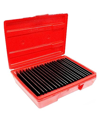 Präzisions-Endmaß Maschinist-Parallelblöcke, 40-teiliges Set, 1/32 Zoll breit x 6 Zoll lang, gerade Kantenblöcke von ½ Zoll bis 1-11/16 Zoll für Werkstattkalibrierung und -prüfung von MKHFP