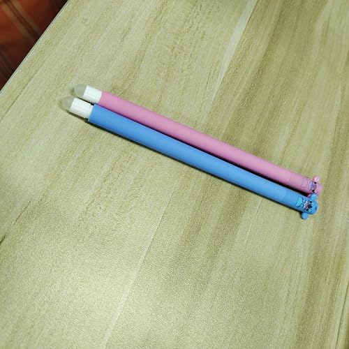 MKKZLPN löschbarer Stift, Set mit 2 Gel-Radierstiften, DiDie Themen sind rosa Cartoon, blauer Cartoon, Kugel am Ende zum Entfernen der Tinte, Spitzendurchmesser 0,7 mm Geschenk für Kinder Erwachsene MKKZLPN löschbarer Stift, Set mit 2 Gel-Radierstiften, DiDie Themen sind rosa Cartoon, blauer Cartoon, Kugel am Ende zum Entfernen der Tinte, Spitzendurchmesser 0,7 mm Geschenk für Kinder Erwachsene von MKKZLPN