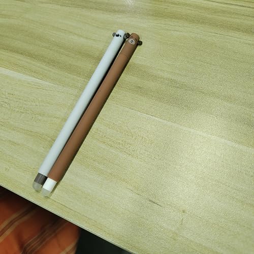 MKKZLPN löschbarer Stift, Set mit 4 Gel-Radierstiften, Die Motive sind Koala, Pinguin, Honigtopfbär und schwarze Katze, Kugel am Ende zum Entfernen der Tinte, Spitzendurchmesser 0,7 mm (Beige) von MKKZLPN
