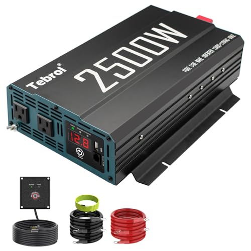 2500 Watt Reine Sinuswelle Wechselrichter Wechselrichter 12V auf 110V/120V für Auto Fahrzeug LKW Camping Solarpanel Power Converter Adapter mit Klemmen 2500 Watt Reine Sinuswelle Wechselrichter Wechselrichter 12V auf 110V/120V für Auto Fahrzeug LKW Camping Solarpanel Power Converter Adapter mit Klemmen von MKLIHFD