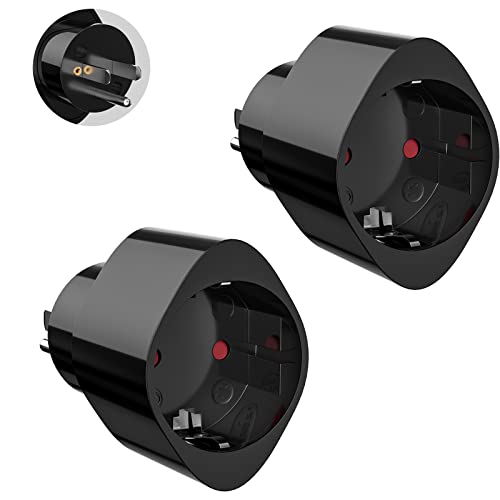 2 Stück USA Adapter Stecker Reiseadapter Steckdosenadapter, Typ-B Steckdosen EU zu Amerika Reisestecker Netzadapter für Mexiko Thailand Kanada-Schwarz 2 Stück USA Adapter Stecker Reiseadapter Steckdosenadapter, Typ-B Steckdosen EU zu Amerika Reisestecker Netzadapter für Mexiko Thailand Kanada-Schwarz von MKSENSE