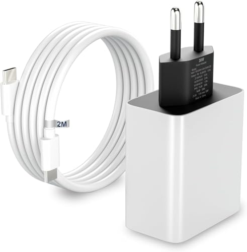 Google Pixel 30W USB-C Schnellladegerät, 2M USB-C Ladekabel für Google Pixel 8 Pro 8 6a 7a 7 Pro 7 Pixel 6 Pro 6 5a 5 4 4XL 3a 3XL 2XL Kompatibel mit Samsung Xiaomi Huawei 2M Kabel Google Pixel 30W USB-C Schnellladegerät, 2M USB-C Ladekabel für Google Pixel 8 Pro 8 6a 7a 7 Pro 7 Pixel 6 Pro 6 5a 5 4 4XL 3a 3XL 2XL Kompatibel mit Samsung Xiaomi Huawei 2M Kabel von MKnenaJn