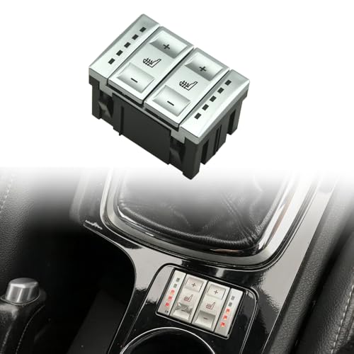 MKptopia Sitzheizungstaste, Schalter, kompatibel mit For-d S-MAX Ga-laxy MK 3 Mon-deo MK 4 6M2T-19K314-AC-Silber von MKptopia
