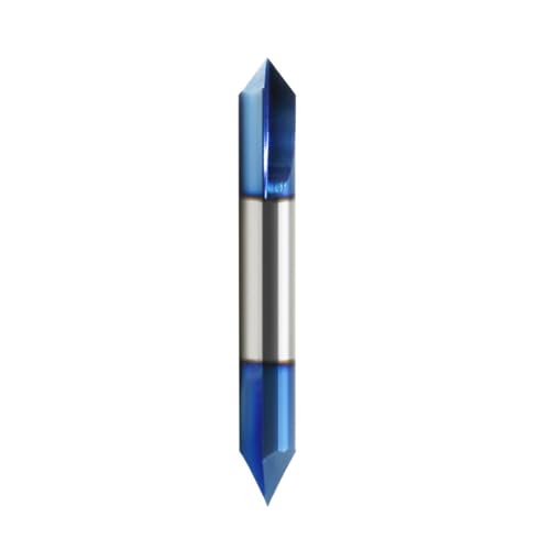 1/4 Zoll (6,35 mm) Verbindung von Hartmetall mit doppeltem Ende, V-förmige Fräsen, Bit Force, Metallschneider für präzise Holzbearbeitung mit Winkeln 60 ° 90 ° von MLWSKERTY