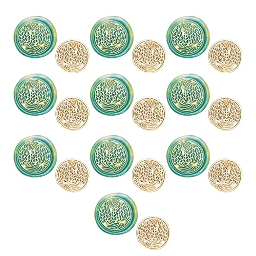 10 Stcs Pilz Wach Wachsiegel Stempelanlage Serie Versiegelung Wacher Stempel Für Einladungsgrußkartenhülle Dekorationen von MLWSKERTY