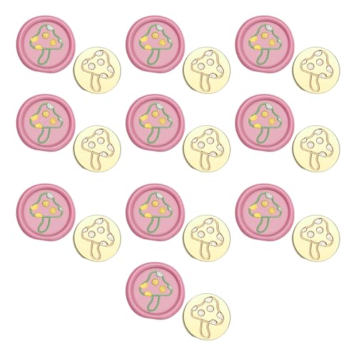 10 Stcs Pilz Wach Wachsiegel Stempelanlage Serie Versiegelung Wacher Stempel Für Einladungsgrußkartenhülle Dekorationen 10 Stcs Pilz Wach Wachsiegel Stempelanlage Serie Versiegelung Wacher Stempel Für Einladungsgrußkartenhülle Dekorationen von MLWSKERTY