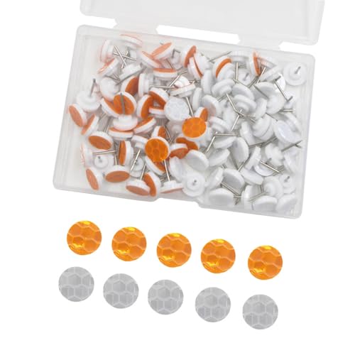100 Stück/Set reflektierende Advels Trail Glow Tacks Trail Markers Thumb Add zum Markieren Wandern Camping von MLWSKERTY