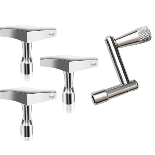 4 Stück Universals Metall Drum Key Tool Drum Taping Key Ersatz Schlüsselring Werkzeug Anpassungen Adjustment Zubehör von MLWSKERTY