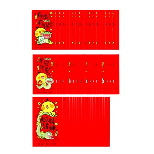 60 Stück Happy New Year Sticker 2 x 3 5 Zoll Jahr Aufkleber Versiegelung Snake Aufkleber Versiegelung Rechteckig von MLWSKERTY