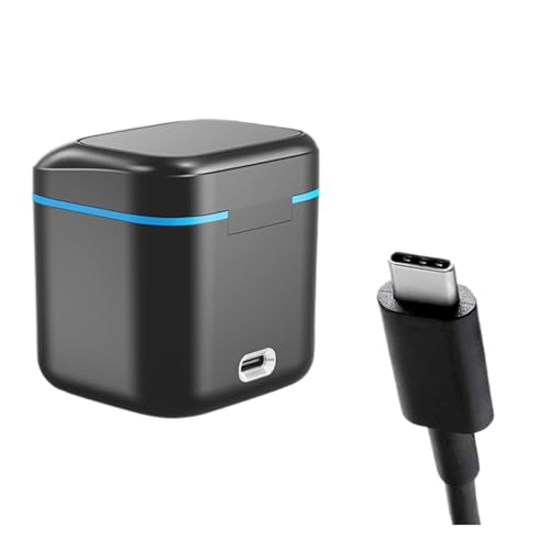 Dreifach-Akku-Aufbewahrungsbox für Akku Action-Kamera 8/7/6/5 mit USB C Kapazität schnelles Laden von MLWSKERTY