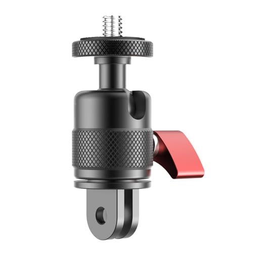 Kamera aus leichtem Aluminium mit 360-Grad-Drehung für die meisten Tripod-LED-Videokameras von MLWSKERTY