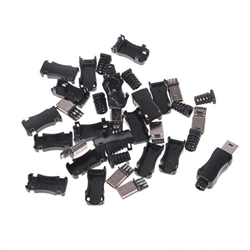 MLWSKERTY 10 Sets Mini USB 2.0 5-polige Steckdose Mit Abdeckung Mit Endanschluss Bananenkabel Anschluss Stecker Schraube Lötzinn Lautsprecher Eimer Adapter Buchse Kabel Pigtail Kabel Schottplatte MLWSKERTY 10 Sets Mini USB 2.0 5-polige Steckdose Mit Abdeckung Mit Endanschluss Bananenkabel Anschluss Stecker Schraube Lötzinn Lautsprecher Eimer Adapter Buchse Kabel Pigtail Kabel Schottplatte von MLWSKERTY