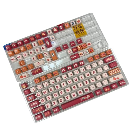 MLWSKERTY 126 Key Keycap Key beendet das Spiel Farbstoffsublimation des Drachenjahres für mechanische Tastaturen von MLWSKERTY