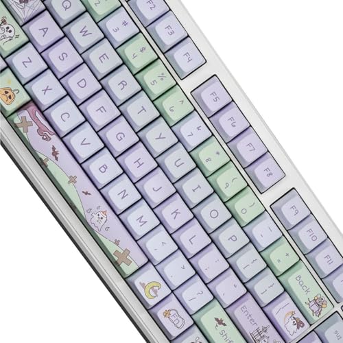 MLWSKERTY 127key Halloween XDA Keycap Höhe Pbts Farbstoff Sublimation Keycap für mechanische Zolltastaturen von MLWSKERTY