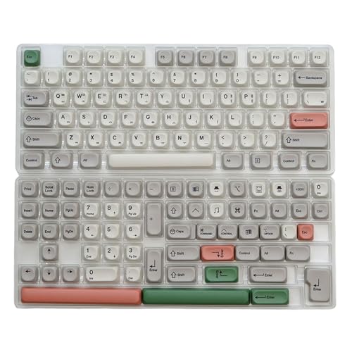 MLWSKERTY 139 Tasten in Englisch/Koreanisch für mechanische Tastaturen mit Retro-Design 9009 verbessert die Sichtbarkeit der Hintergrundbeleuchtung von MLWSKERTY