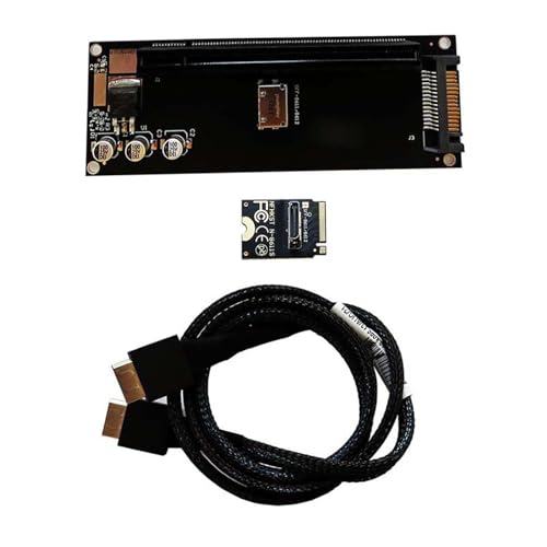 MLWSKERTY 1PC M Schlüssel M.2 SSD Zu Oculink SFF-8612 SFF-8611 M.2 Zu NVME Adapter NVMe SSD Zu SFF-8612 Konverter Erweiterung Karte Schlüssel M Stecker Adapter von MLWSKERTY