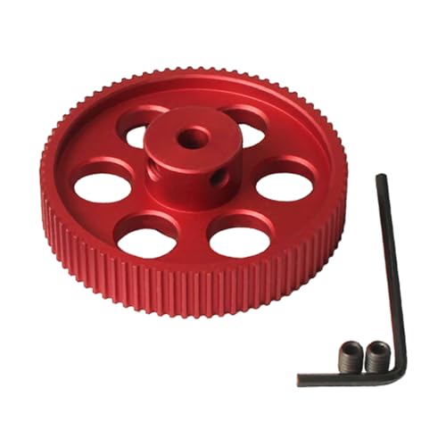 MLWSKERTY 2GT Riemenscheibe mit 80 Zähnen, Synchronisation mit Bohrung, 5 mm, für Synchron-Gürtel, 9/10 mm, Breite für 3D-Drucker von MLWSKERTY