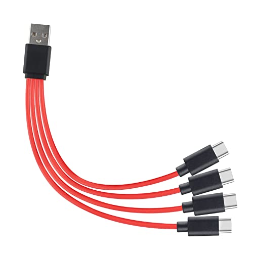MLWSKERTY 4-in-1 Konvertierbares USB-Kabel, 4 Anschlüsse, kompatibel mit Telefon, Laptop, Tablet MLWSKERTY 4-in-1 Konvertierbares USB-Kabel, 4 Anschlüsse, kompatibel mit Telefon, Laptop, Tablet von MLWSKERTY