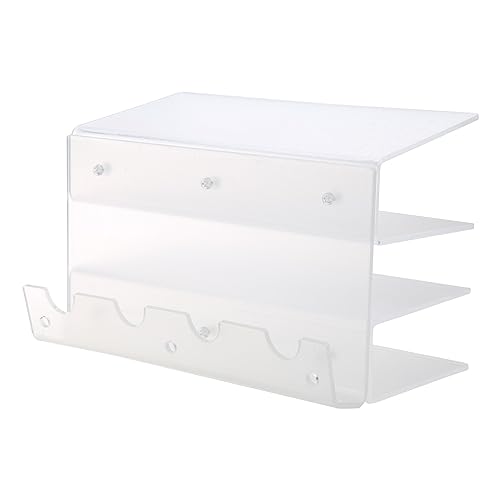 MLWSKERTY Aufbewahrungsregal 3-stöckiger Display Ständer Acryl Tastaturen Rahmenhalter Ständer Desktop Organisation von MLWSKERTY