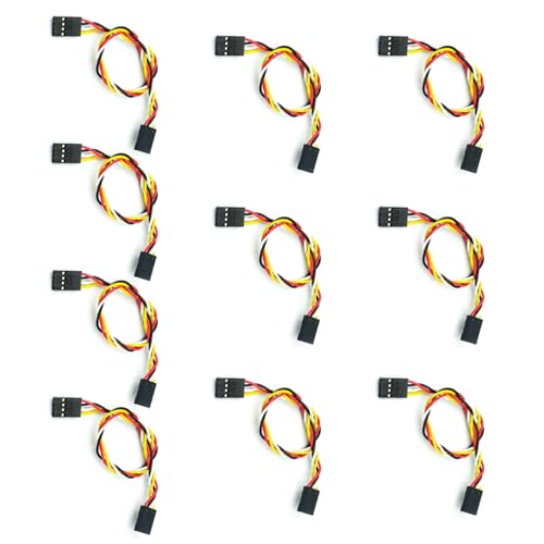 MLWSKERTY Cavalier-Kabel, 2, 54 mm, 10 Stück, mit 22 AWG-Kabeln, Doppelkopf für Hörgeräte, Schaltkreise von MLWSKERTY